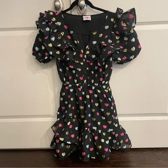 Buddy Love Norma hearts black dress - Picture 2 of 3